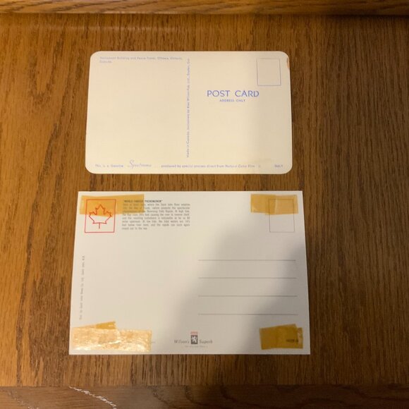 VINTAGE POSTCARDS - LOT OF 2 - OTTAWA & NEW BRUNSWICK - Picture 2 of 2